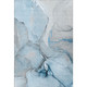 10' X 14' Blue Gray And Ivory Abstract Washable Area Rug With UV Protection