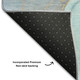 10' X 14' Teal Gold And Ivory Abstract Washable Area Rug With UV Protection
