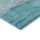 3' X 5' Teal And Ivory Abstract Washable Area Rug With UV Protection