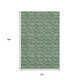 10' X 14' Green And Ivory Geometric Washable Area Rug With UV Protection
