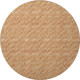 8' Salmon And Ivory Geometric Washable Round Rug With UV Protection