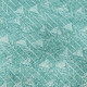10' X 14' Teal And Ivory Geometric Washable Area Rug With UV Protection