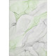 9' X 12' Green And Ivory Abstract Washable Area Rug With UV Protection