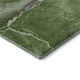 5' X 8' Olive Green And Ivory Abstract Washable Area Rug With UV Protection