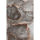 5' X 8' Peach And Gray Abstract Washable Area Rug With UV Protection