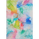 9' X 12' Blue Green And Purple Abstract Washable Area Rug With UV Protection