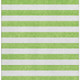 10' X 14' Lime Green And Ivory Striped Washable Area Rug With UV Protection