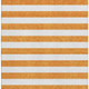 5' X 8' Orange And Ivory Striped Washable Area Rug With UV Protection