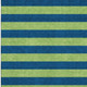 3' X 5' Navy Blue And Green Striped Washable Area Rug With UV Protection