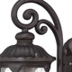 17" Black And Clear Metal Flush Mounted Sconce