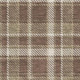10' X 14' Chocolate And Ivory Plaid Washable Area Rug With UV Protection