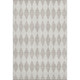 8' X 10' Beige And Ivory Diamond Washable Area Rug With UV Protection