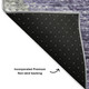 8' X 10' Purple Ivory And Gray Geometric Washable Area Rug With UV Protection