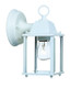 White Hanging Glass Lantern Wall Light