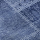 10' X 14' Navy Blue And Ivory Patchwork Washable Area Rug With UV Protection