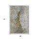 9' X 12' Brown Ivory And Gray Abstract Washable Area Rug With UV Protection