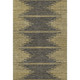 8' X 10' Graphite And Gold Abstract Washable Area Rug With UV Protection