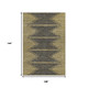 9' X 12' Graphite And Gold Abstract Washable Area Rug With UV Protection