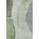 10' X 14' Green Gray And Ivory Abstract Washable Area Rug With UV Protection