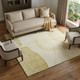 8' X 10' Gold And Beige Abstract Washable Area Rug With UV Protection
