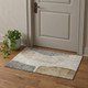 3' X 5' Taupe Beige And Gray Abstract Washable Area Rug With UV Protection