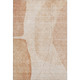 5' X 8' Terra Cotta And Beige Abstract Washable Area Rug With UV Protection