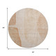 8' Terra Cotta And Beige Abstract Washable Round Rug With UV Protection