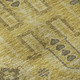 5' X 8' Gold Charcoal And Gray Oriental Washable Area Rug With UV Protection