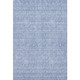 9' X 12' Sky Blue And Ivory Floral Washable Area Rug With UV Protection