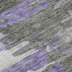 3' X 5' Purple Gray And Ivory Abstract Washable Area Rug With UV Protection