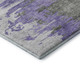 8' X 10' Purple Gray And Ivory Abstract Washable Area Rug With UV Protection