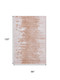 8' X 10' Terra Cotta And Ivory Abstract Washable Area Rug With UV Protection