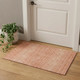 3' X 5' Salmon And Ivory Tribal Washable Area Rug With UV Protection