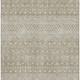 3' X 5' Taupe And Ivory Tribal Washable Area Rug With UV Protection