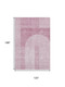10' X 14' Blush And Ivory Geometric Washable Area Rug With UV Protection