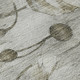 3' X 5' Taupe And Ivory Floral Washable Area Rug With UV Protection