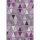 3' X 5' Merlot Gray And Ivory Geometric Washable Area Rug With UV Protection