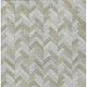 5' X 8' Taupe And Beige Geometric Washable Indoor Outdoor Area Rug