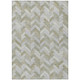 8' X 10' Taupe And Beige Geometric Washable Indoor Outdoor Area Rug