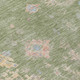 5' X 8' Artichoke Green And Gray Floral Washable Indoor Outdoor Area Rug