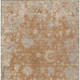 3' X 5' Copper And Beige Floral Washable Indoor Outdoor Area Rug