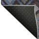 3' X 5' Brown Blue And Charcoal Geometric Washable Indoor Outdoor Area Rug