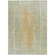 5' X 8' Sage And Copper Abstract Washable Indoor Outdoor Area Rug