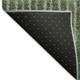 3' X 5' Fern Green And Purple Striped Washable Indoor Outdoor Area Rug