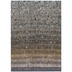 10' X 14' Brown And Beige Striped Washable Indoor Outdoor Area Rug