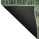 5' X 8' Fern Green And Gray Striped Washable Indoor Outdoor Area Rug