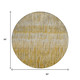 8' Gold Beige And Gray Round Abstract Washable Indoor Outdoor Area Rug