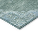 3' X 5' Teal Blue And Gray Medallion Washable Indoor Outdoor Area Rug