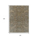 10' X 14' Brown And Blue Medallion Washable Indoor Outdoor Area Rug