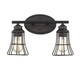 9" Bronze Metal Vanity Flush Mounted Sconce